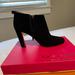Kate Spade Shoes | Kate Spade Black Suede Ankle Booties With Bow Tie | Color: Black | Size: 9.5