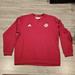 Adidas Shirts | Euc Adidas Umass Ribbed Long Sleeve Shirt Men's Sz 2xl | Color: Red/White | Size: 2xl