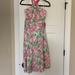 Lilly Pulitzer Dresses | Lilly Pulitzer Vintage Halter Dress Size 10 | Color: Green/Pink | Size: 10