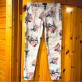 American Eagle Outfitters Jeans | American Eagle Floral Jeggings | Color: Pink/White | Size: 6