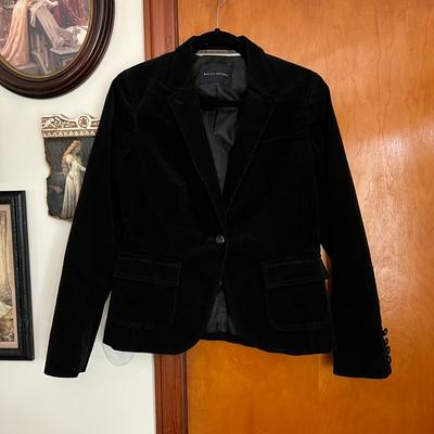J. Crew Jackets & Coats | Banana Republic Black Velvet Corduroy Blazer | Color: Black | Size: S