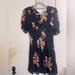 Free People Dresses | Free People Floral Boho Dress | Size 4 | Bohemian | Color: Black/Pink | Size: 4