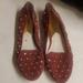 Michael Kors Shoes | Michael Kors Studded Flats | Color: Red | Size: 8.5