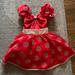 Disney Costumes | Disney Store Limited Edition 1 Of Only 1500 Minnie Mouse Costume Dress Size 7-8 | Color: Red/White | Size: 7/8