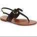 Kate Spade Shoes | Kate Spade New York Carolina Thong Sandals Size 7. Black With Gold Tone Detail | Color: Black/Gold | Size: 7