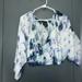 Urban Outfitters Tops | Cropped Tie-Dye Blouse | Color: Blue/Purple | Size: L