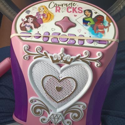 Disney Other | Ekids Disney Princess Karaoke Machine Bluetooth Speaker Microphone For Kids | Color: Blue | Size: Osg
