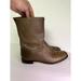 Coach Shoes | Coach Vintage Women’s Green Brown Leather Boots Flat Size 8b | Color: Brown | Size: 8