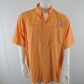 Columbia Shirts | Columbia Pfg Vented Fishing Shirt Mens Xl Light Orange Short Sleeve Tamiami | Color: Orange | Size: Xl