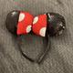 Disney Other | Disney Minnie Mouse Plush Bow Headband D32 | Color: Black/Red | Size: Osg