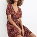 Madewell Dresses | Madewell Ruffle-Wrap Dress In Windowbox Floral | Color: Red | Size: 4