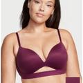 Victoria's Secret Intimates & Sleepwear | Incredible By Victoria’s Secret Wireless Push-Up Bra | Color: Purple/Red | Size: 34e (Dd)