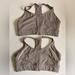 Athleta Intimates & Sleepwear | Athleta Sports Bra Bundle (2) Sz M | Color: Tan | Size: M