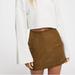 Free People Skirts | Free People Modern Femme Faux Leather And Suede Skirt | Color: Brown | Size: 0