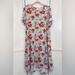 Lularoe Dresses | New Plus Size 2x Lularoe Carly Dress | Color: Red/Tan | Size: 2x