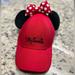 Disney Accessories | Adult Minnie Mouse Baseball Hat | Color: Black/Red | Size: Os