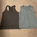 Under Armour Tops | 2 Under Armour Tanks Gray Small Work Out Clothes Tshirt Gym Small Logo | Color: Blue/Gray | Size: S