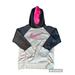 Nike Shirts & Tops | Girls Black Grey Pink Nike Large Therma Fit Hoodie Pullover Jacket Euc | Color: Black/Gray | Size: Lg