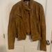 Free People Jackets & Coats | Free People Hand Painted Leather Moto Jacket | Color: Brown/Tan | Size: Xs