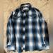 American Eagle Outfitters Shirts | American Eagle Classic Fit Blue White Plaid Long Sleeve Button Flannel Shirt | Color: Blue/White | Size: S