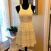 American Eagle Outfitters Dresses | American Eagle Outfitters Cream Lace Fit & Flare Dress Razor Back Size 2 New | Color: Cream | Size: 2