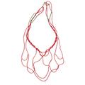 Anthropologie Jewelry | Anthropologie Red Seed Bead Boho Necklace | Color: Brown/Red | Size: Hangs At 21” L