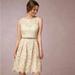 Anthropologie Dresses | Anthropologie Hitherto Bhldn Cream Lace High Neck Cocktail Dress | Color: Cream | Size: 10