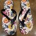 Coach Shoes | Coach Kasey Poppy Inspired Flip Flops Size 7b New Without Tags | Color: Black/Pink | Size: 7