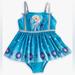 Disney Swim | Disney Elsa Girls Swimsuit | Color: Blue/Purple | Size: 9/10