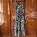 J. Crew Dresses | J. Crew Black And White Floral Linen Cotton Maxi Dress Size 0 | Color: Black/White | Size: 0