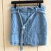 American Eagle Outfitters Skirts | American Eagle Ae High-Waisted Denim Paperbag Mini Skirt Large | Color: Blue | Size: L