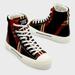 Burberry Shoes | Burberry Signature Vintage Check Logo Canvas Leather High-Top Fashion Sneakers | Color: Black/Brown | Size: 10