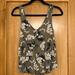 American Eagle Outfitters Tops | Ae Floral Tank Top | Color: Blue/Green | Size: Xs