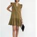 Anthropologie Dresses | Anthropologie Moss Pilcro Flounced Tunic Dress Size Xl | Color: Green | Size: Xl