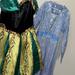 Disney Costumes | Elsa & Anna Girl Costumes | Color: Blue/Green | Size: M 7/8- Anna