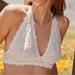 Free People Intimates & Sleepwear | Free People Intimates White Lace Halter Bralette | Color: White | Size: S