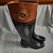 Michael Kors Shoes | Beautiful Michael Kors Two-Tone Leather Riding Boots | Color: Black/Tan | Size: 6