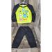 Disney Matching Sets | Disney Baby 2 Piece Little Monster Outfit Size 24 Months | Color: Black/Green | Size: 24mb