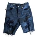 Levi's Shorts | Levi’s 501 Women’s Black Denim Distressed Shorts Size 25 | Color: Black | Size: 25