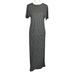 Lularoe Dresses | New Lularoe Maria Maxi Dress Black With White Geo Pattern Size Xxs | Color: Black/White | Size: Xxs