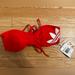 Adidas Swim | Adidas Red Bikini Top With Adidas Logo Detail. Size Medium | Color: Red | Size: M