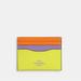 Coach Accessories | Coach Color Block Cc Skinny Mini | Color: Purple/Yellow | Size: Os