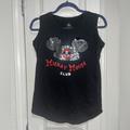 Disney Tops | Disney Mickey Mouse Club Sequin Mickey Ears Tank Top | Color: Black/Silver | Size: Xs