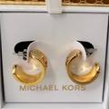 Michael Kors Jewelry | Michael Kors 14k Gold Plated Huggie Hoop Earrings | Color: Gold | Size: Os
