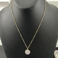Madewell Jewelry | - (30)Madewell Nwot Pendant Necklace | Color: Gold/White | Size: Os
