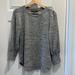 Anthropologie Tops | Anthropologie (Sunday In Brooklyn) Top Gray Size Xs | Color: Gray/White | Size: Xs