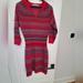 Athleta Dresses | Athleta Nordic Print Red Sweater Dress Size M | Color: Gray/Red | Size: M