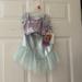 Disney Swim | Disney Princess 3 Piece Ariel Mermaid Swimsuit:Top/Bottom/ Mermaid Skirt:Nwt: 2t | Color: Green/Purple | Size: 2tg