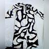 Zara Dresses | H&M Womens Black Ivory Maxi Tunic Dress Size S M | Color: Black/Cream | Size: S