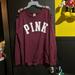 Pink Victoria's Secret Tops | Euc * Vs Pink Sweatshirt W/ Ladder Shoulders Sz M | Color: Pink | Size: M